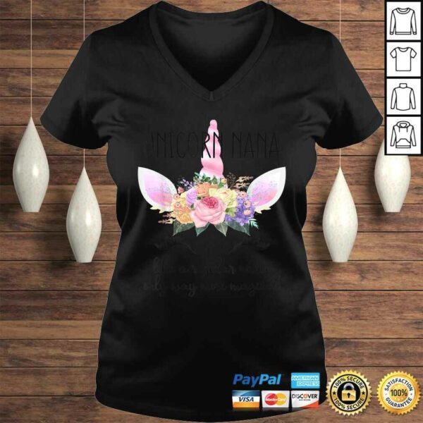 Grandmothers Birthday Gift Shirt for Grandma Unicorn Nana