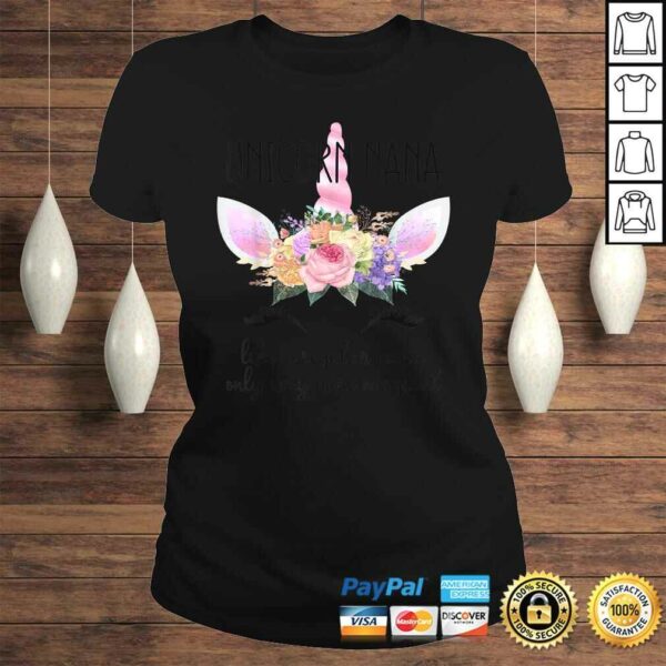 Grandmothers Birthday Gift Shirt for Grandma Unicorn Nana