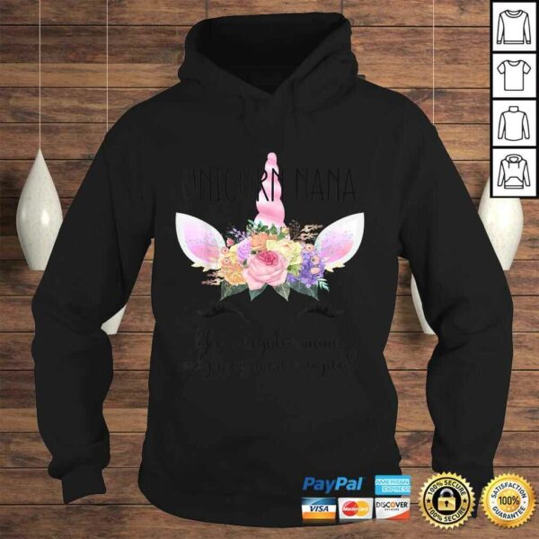 Grandmothers Birthday Gift Shirt for Grandma Unicorn Nana