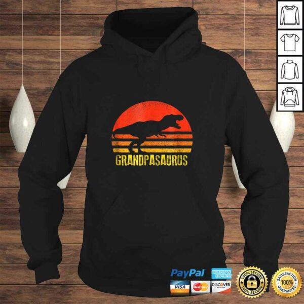 Grandpasaurus Shirt Retro Vintage Sunset Dinosaur Gift