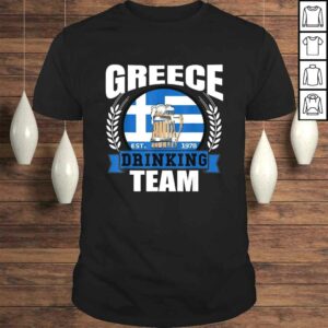 Greece Drinking Team Greek Flag Beer Party Grecian Shirt 1