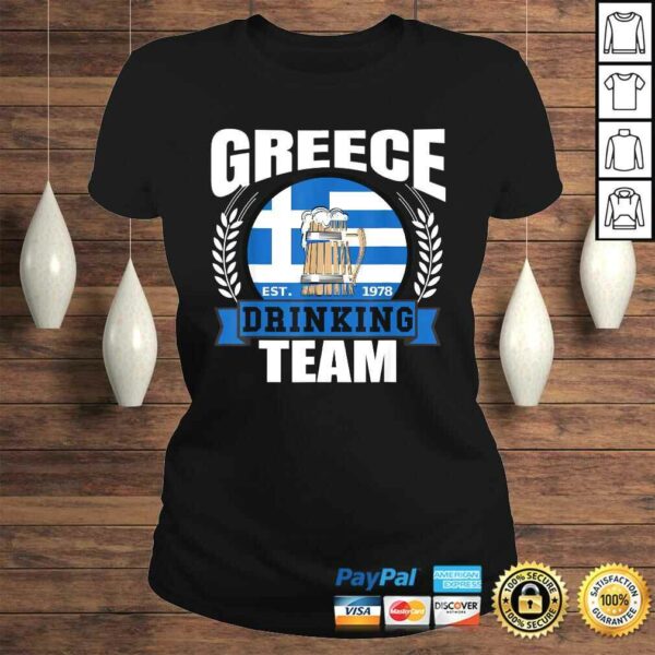 Greece Drinking Team Greek Flag Beer Party Grecian Shirt