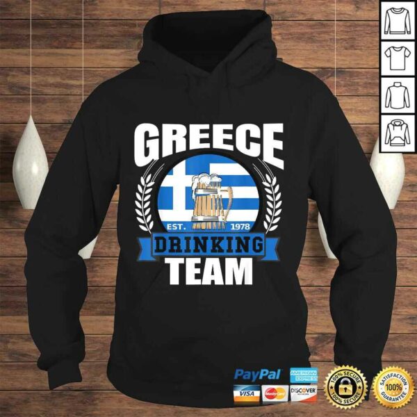 Greece Drinking Team Greek Flag Beer Party Grecian Shirt