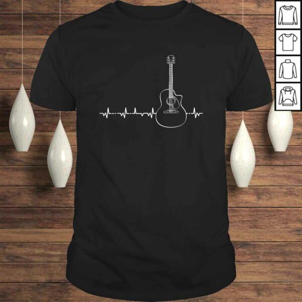 Guitar Heartbeat Pulse – Musical Theme TShirt Gift