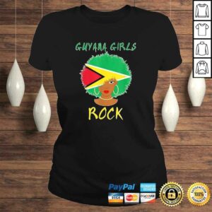 Guyana Flag Girls Rock Shirt Guyana women Tee gift 3