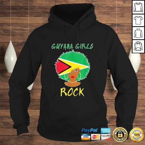 Guyana Flag Girls Rock Shirt Guyana women Tee gift