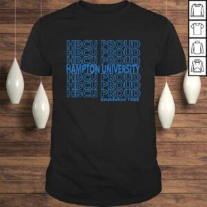 HBCU Proud Hampton Thank You Pattern Shirt HBCU Proud Hampton Thank You Pattern Shirt
