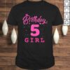 Happy Birthday Shirt, Girls 5th Party 5 Years Old Bday