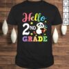 Hello 2nd Grade Cute Panda Back To School Student Shirt