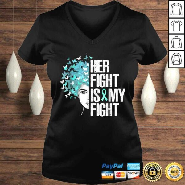 Her Fight Is My FighShirt Teal Ribbon TShirt Gift