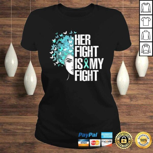 Her Fight Is My FighShirt Teal Ribbon TShirt Gift