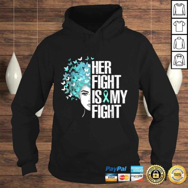 Her Fight Is My FighShirt Teal Ribbon TShirt Gift