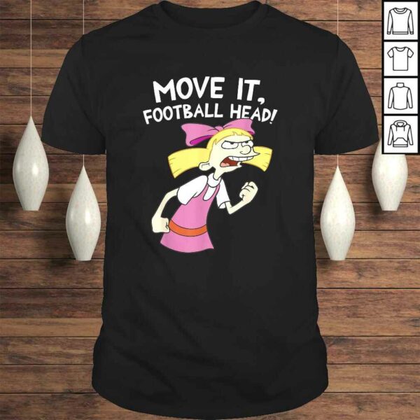 Hey Arnold Helga Move It Football Head Graphic TShirt