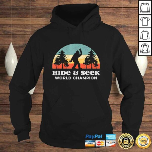 Hide & Seek World Champion Bigfoot Funny Peace OuT-shirt