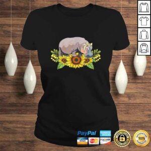 Hippo Sunflower Shirt Hippo Lover V-Neck T-Shirt 2 Hippo Sunflower Shirt Hippo Lover V Neck T Shirt 3
