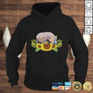 Hippo Sunflower Shirt Hippo Lover V-Neck T-Shirt 3 Hippo Sunflower Shirt Hippo Lover V Neck T Shirt 4