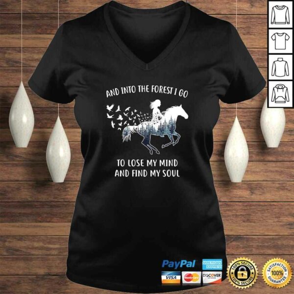 Horse Shirts For Women Into The Forest I Go Horse Riding T-shirt