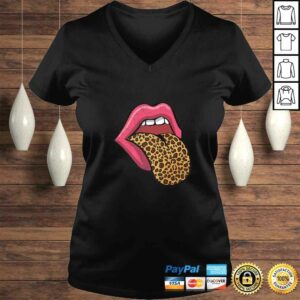 Hot Pink Lips Leopard Tongue Shirt 1 Hot Pink Lips Leopard Tongue Shirt 2