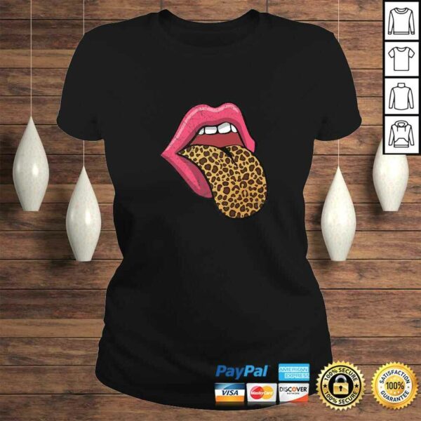 Hot Pink Lips Leopard Tongue Shirt