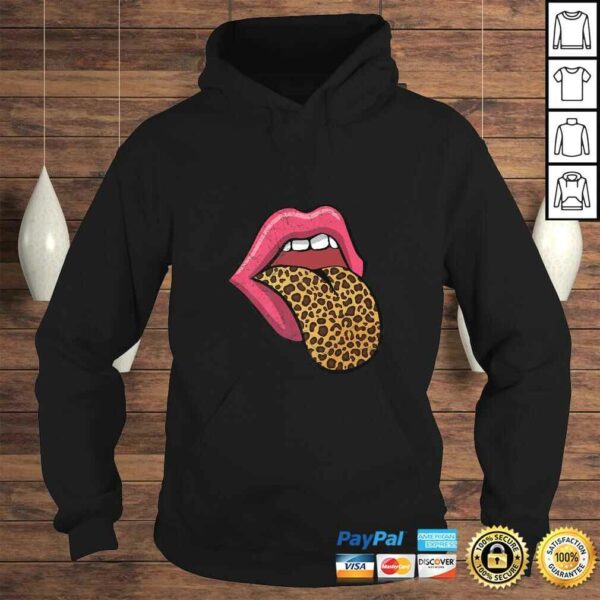 Hot Pink Lips Leopard Tongue Shirt