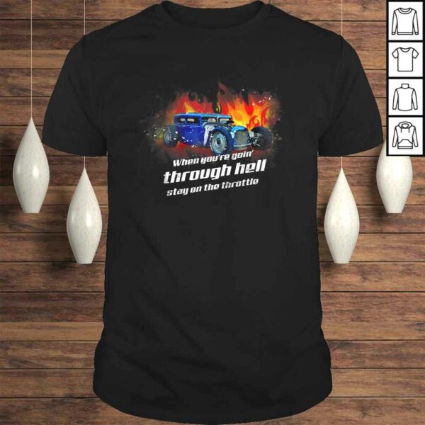 Hot-Rod Vintage Image Rust Bucket Rat Rods Hell Racing Car Gift TShirt