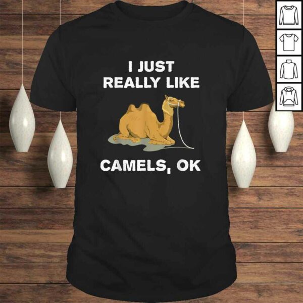 I Just Really Like Camels OK Funny Camel V-Neck T-Shirt