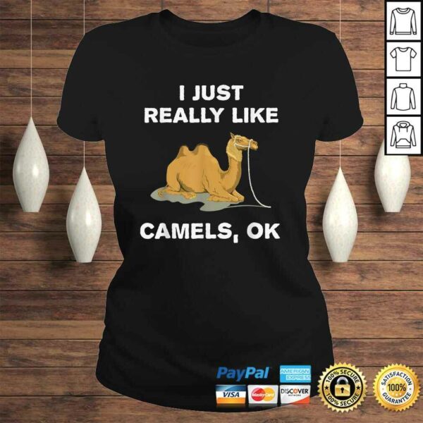 I Just Really Like Camels OK Funny Camel V-Neck T-Shirt