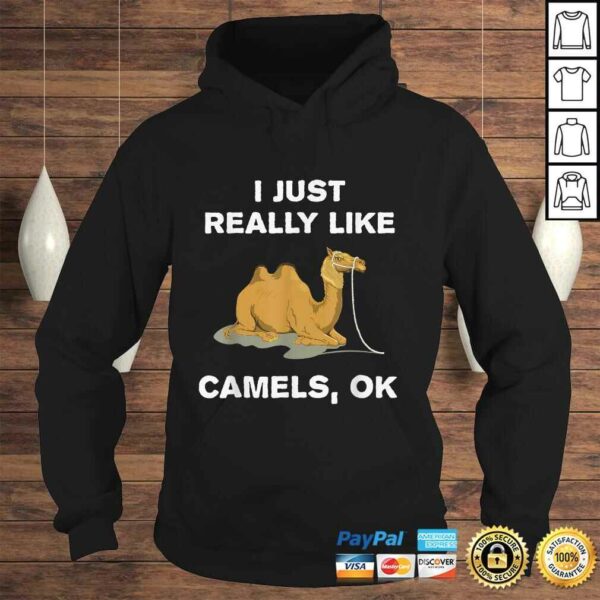 I Just Really Like Camels OK Funny Camel V-Neck T-Shirt