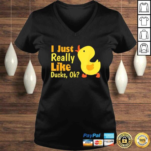 I Just Really Like Ducks Ok Funny Kids Birthday Shirt Gift