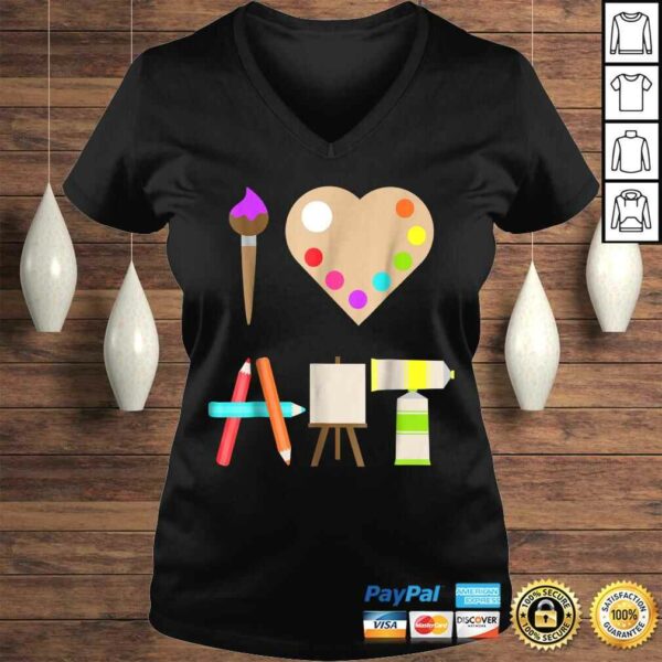 I LOVE ART FUN COLORFUL FUTURE ARTIST AND CRAFTS Gift TShirt