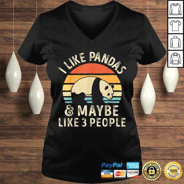 I Like Pandas And Maybe Like 3 People Panda Bear Lover Gift Top