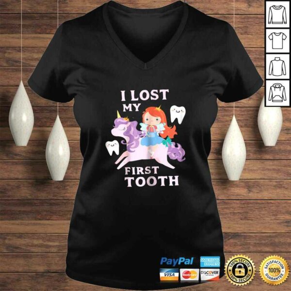 I Lost My First Tooth Shirt Baby Teeth Out Fairy Unicorn