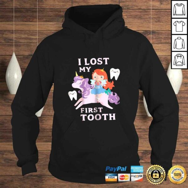 I Lost My First Tooth Shirt Baby Teeth Out Fairy Unicorn