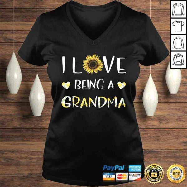 I Love Being A Grandma Sunflower Shirt