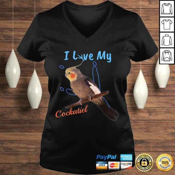 I Love My Cockatiel Best Bird Lover Talon PrinShirt!