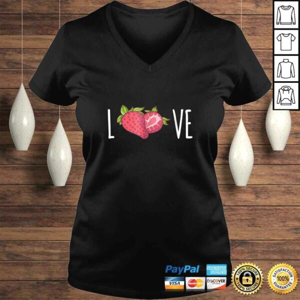 I Love Strawberries Shirt  Strawberry Lovers Vegan Shirt