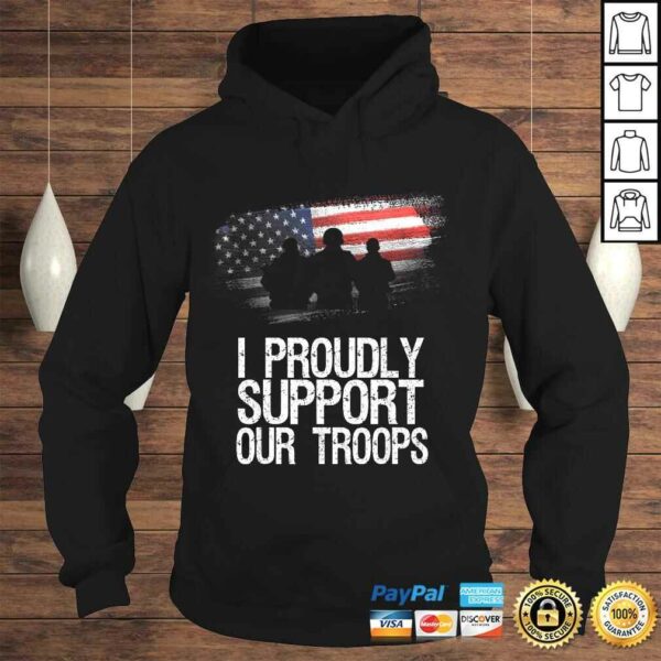 I Proudly Support Our Troops Veteran’s Day Vintage Usa Flag Shirt