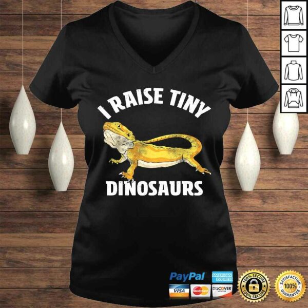 I Raise Tiny Dinosaurs Bearded Dragon Mom Dad Kids Shirt