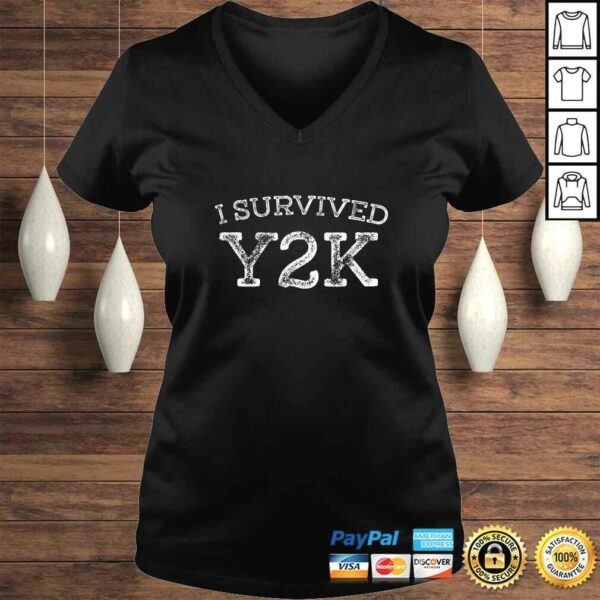 I Survived Y2K Survivor Year 2000 Funny Graphic TShirt