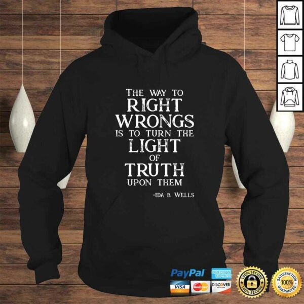 Ida B Wells Light of Truth Gift TShirt