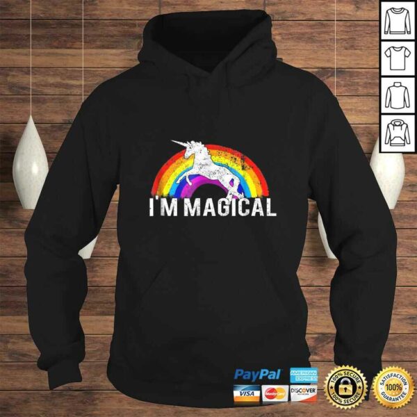 I’m Magical Unicorn In Rainbow Shirt Funny and Pretty Tee