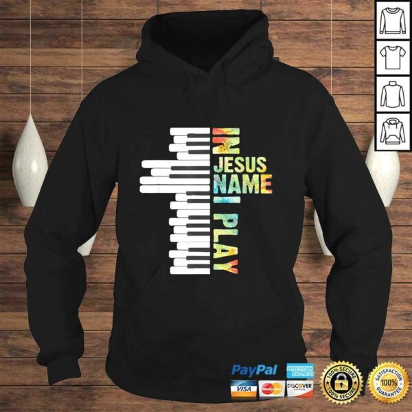 In Jesus Name I Play Piano Christian Music Vintage TShirt