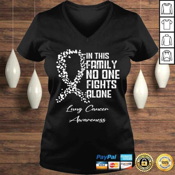 In This Family No One Fights Alone Shirt Lung Cancer