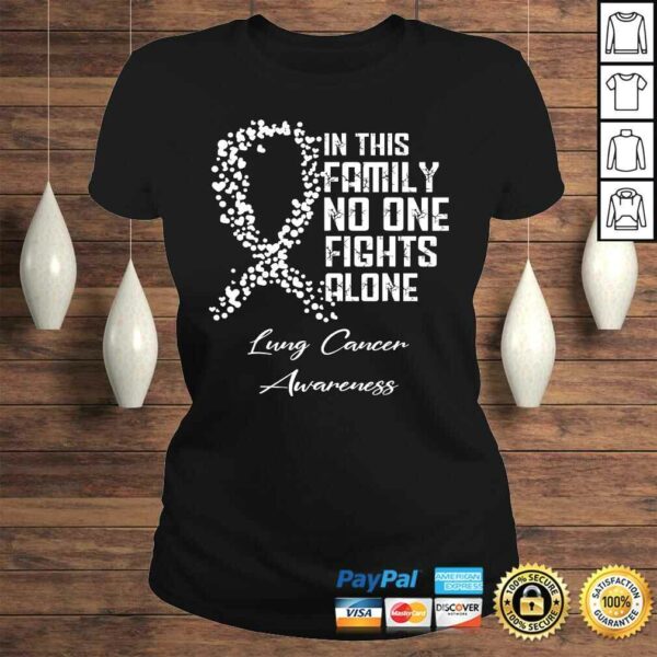 In This Family No One Fights Alone Shirt Lung Cancer