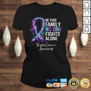 In This Family No One Fights Alone Shirt Thyroid Cancer 2 In This Family No One Fights Alone Shirt Thyroid Cancer 3