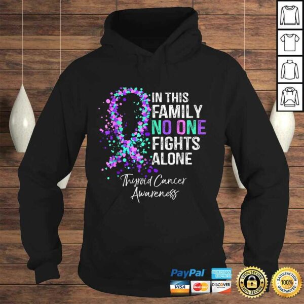 In This Family No One Fights Alone Shirt Thyroid Cancer