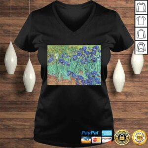 Irises Vincent van Gogh PostImpressionism Art Painting Tee Shirt 1 Irises Vincent van Gogh PostImpressionism Art Painting Tee Shirt 2
