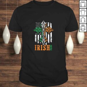 Irish American Flag Celtic cross V-Neck T-Shirt Irish American Flag Celtic cross V-Neck T-Shirt