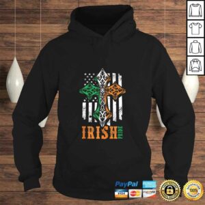 Irish American Flag Celtic cross V-Neck T-Shirt 3 Irish American Flag Celtic cross V Neck T Shirt 4