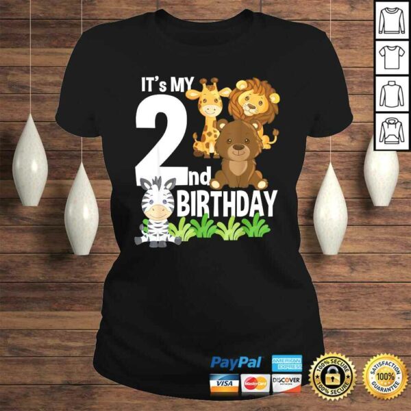 It’s My 2nd Birthday Zoo Theme Birthday Safari Jungle Animal Tee Shirt